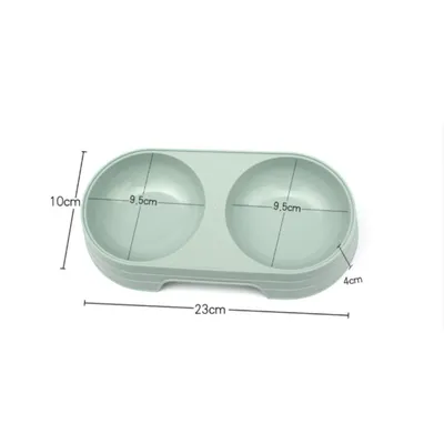 Pawzy Gamelle double chat/chien - Paille de blé, stable