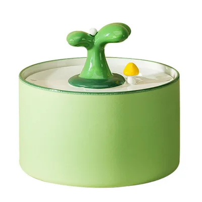 FurryFusion Petite fontaine à eau pour chat en forme de jeune arbre