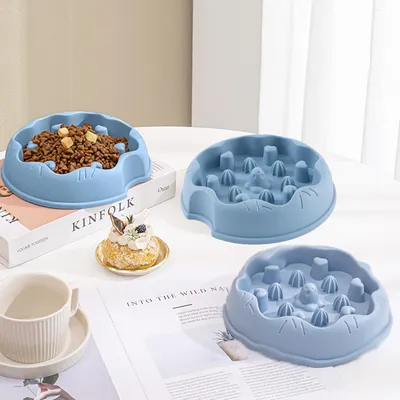 Pawzy  Gamelle anti-glouton chat - Ralentit la prise alimentaire