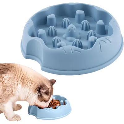 Pawzy  Gamelle anti-glouton chat - Ralentit la prise alimentaire