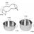 Pawzy Gamelle double bol anti-retournement chien/chat - Inox