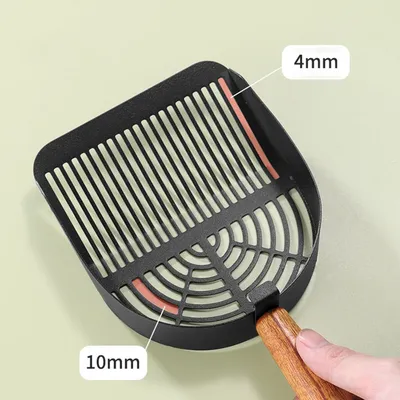 Pawzy Pelle litière chat - métal inox & manche bois