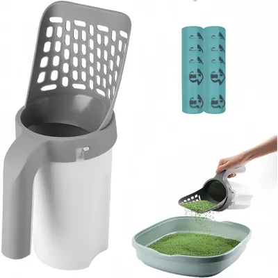 Zoomtopia Pelle à litière 2 en 1 pour chat