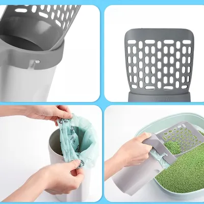 Zoomtopia Pelle à litière 2 en 1 pour chat