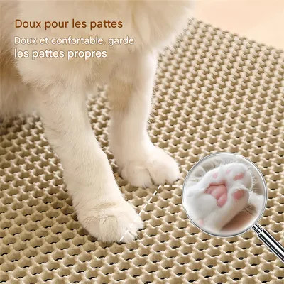 Pawzy Tapis de litière pour chat 60×35CM