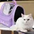 Pawzy Sac de voyage pour chat et chien Violet