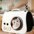 Pawzy Sac bandoulière transparent ventilé pour chat – Voyage & extérieur