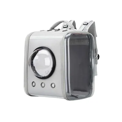 Pawzy Sac Porte-Chat Pliable - Voyage (Gris)