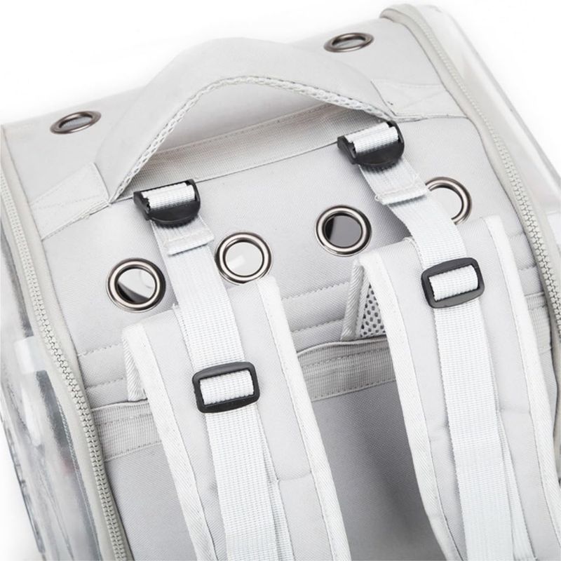 Pawzy Sac Porte-Chat Pliable - Voyage (Gris)