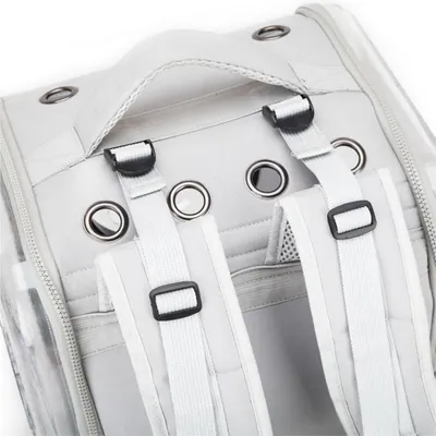 Pawzy Sac Porte-Chat Pliable - Voyage (Gris)