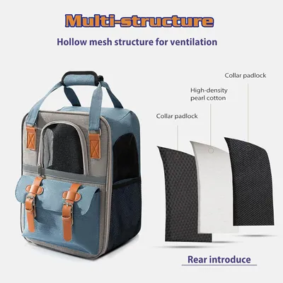 Pawzy Sac à dos transporteur pour chat- Confortable et sûr pour voyages