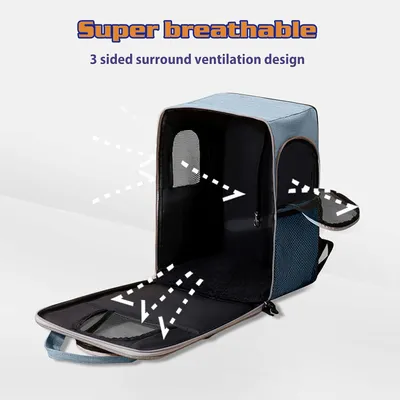 Pawzy Sac à dos transporteur pour chat- Confortable et sûr pour voyages