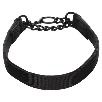 Collier anti-traction Trero Noir M 38-50cm 20mm pour chien