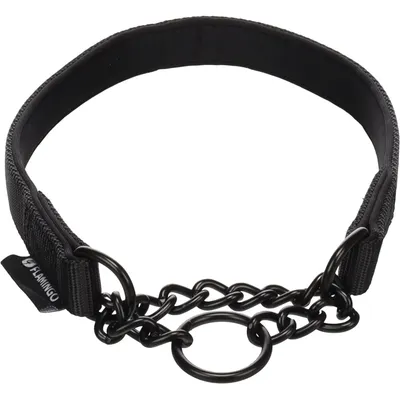 Collier anti-traction Trero Noir M 38-50cm 20mm pour chien