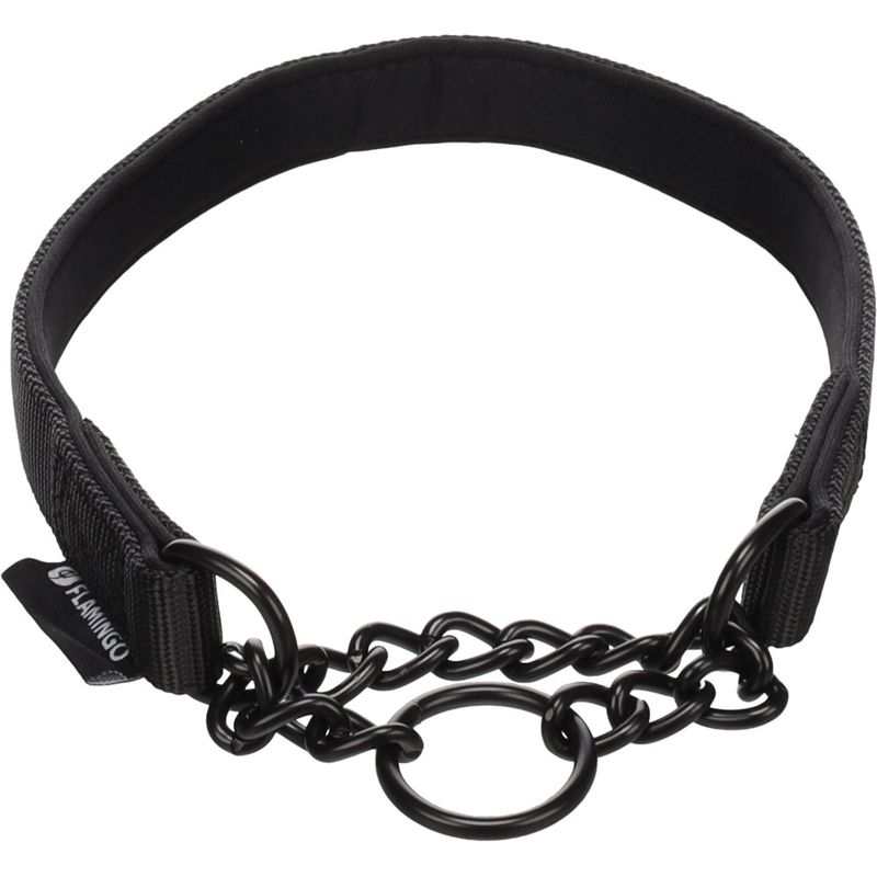 Flamingo - Collier anti-traction Trero Noir M 38-50cm 20mm pour chien