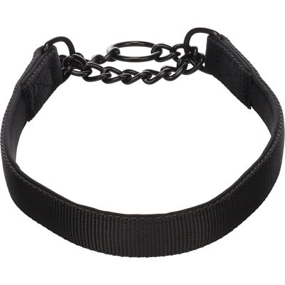 Flamingo - Collier anti-traction Trero Noir M 38-50cm 20mm pour chien