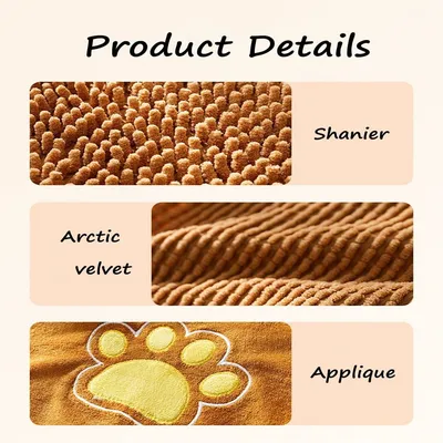 Pawzy Serviettes de bain pour chats et chiens