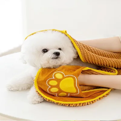 Pawzy Serviettes de bain pour chats et chiens