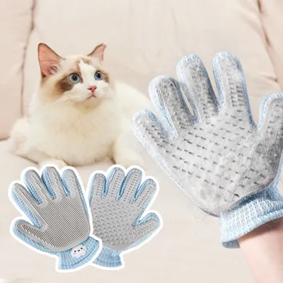 Zoomtopia Gant de brosse pour animal de compagnie