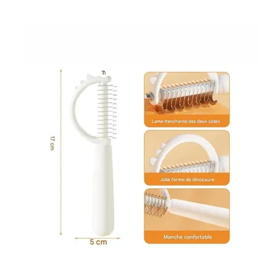 Zoomtopia Peigne à nœuds pour animaux de compagnie