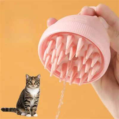 Pawzy Brosse de bain pour animal de compagnie