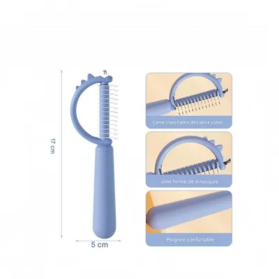 Zoomtopia Peigne à nœuds pour animaux de compagnie