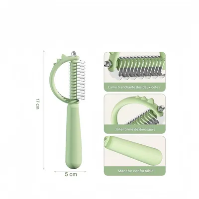 Zoomtopia Peigne à nœuds pour animaux de compagnie