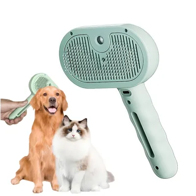 Zoomtopia Brosse de toilettage à vapeur pour chat avec spray antistatique
