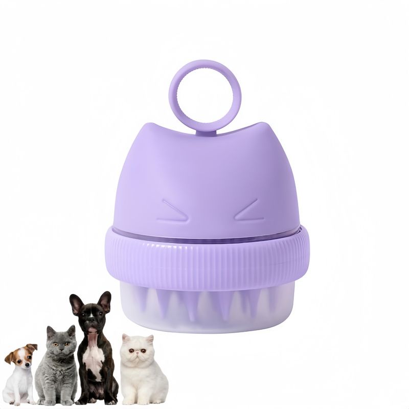 Pawzy Brosse de bain pour animal de compagnie
