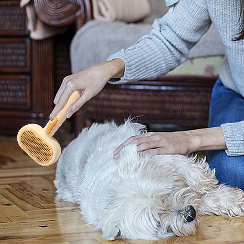 Pawzy Peigne toilettage chat（couleur orange）