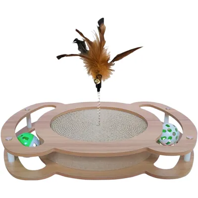 Pawzy Griffoir interactif chat - Sisal naturel + jeu balle ressort