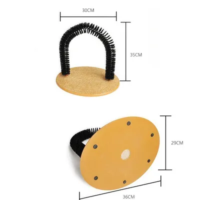 Zoomtopia Brosse de massage pour chat à poils arqués