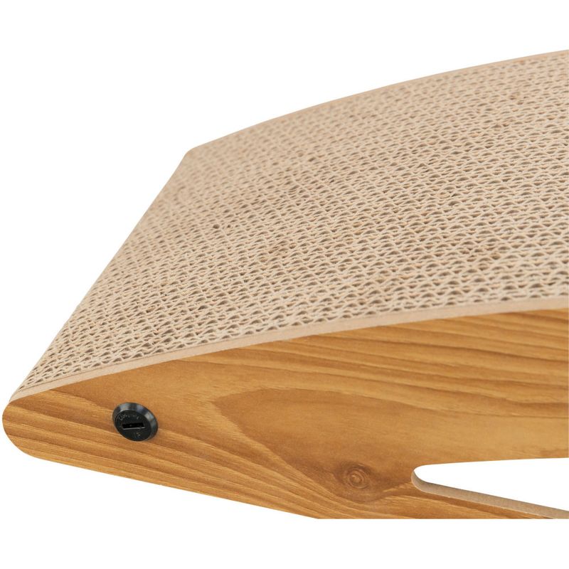 Trixie - Griffoir rampe avec balle 15 cm, 40 x 20 x H 17 cm pour chat