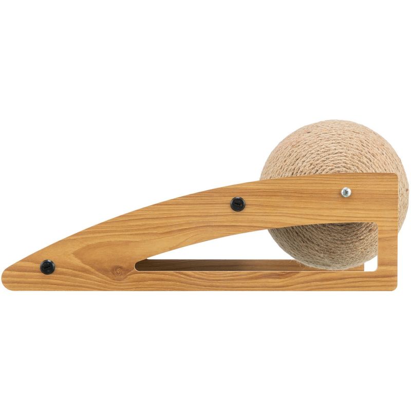 Trixie - Griffoir rampe avec balle 15 cm, 40 x 20 x H 17 cm pour chat
