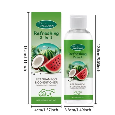 Pawzy Shampoing 2 en 1 pour chiens et chats