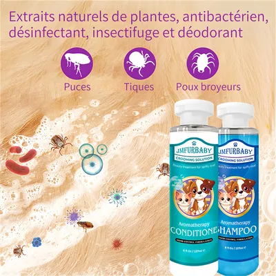 Pawzy Shampooing et après - shampooing pour animaux de compagnie 237ml