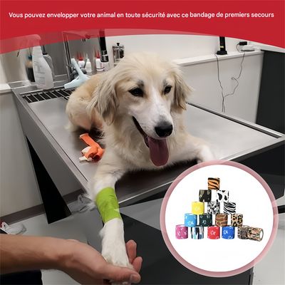 Pawzy Bandage auto - adhésif pour animaux de compagnie 3 articles