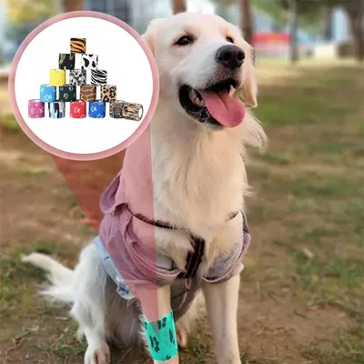 Pawzy Bandage auto - adhésif pour animaux de compagnie 3 articles