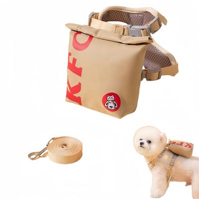 FurryFusion Sac à dos avec laisse pour chien