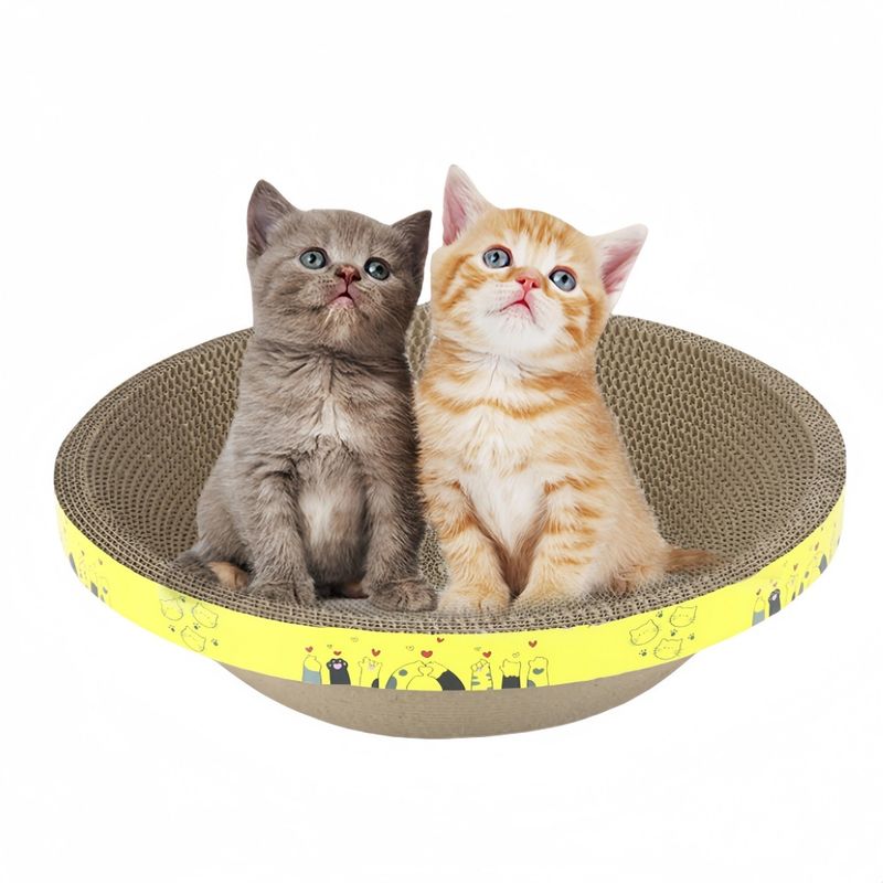 FurryFusion Boîte à griffes pour chat en forme de bol