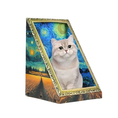 FurryFusion Rascador para gatos con estructura de madera de pino