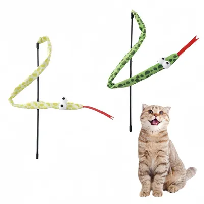 Pawzy Baton de distraction en forme de serpent aux gros yeux
