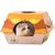 FurryFusion Nid à griffes pour chat en forme de hamburger