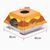 FurryFusion Nid à griffes pour chat en forme de hamburger