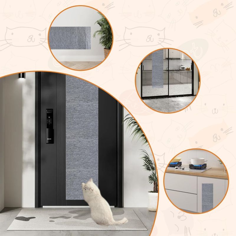 Zoomtopia Tapis griffoir adhésif pour chat