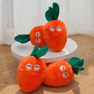 Pawzy Jouets carottes, adaptés aux chats et aux chiens, 3 pièces