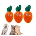 Pawzy Jouets carottes, adaptés aux chats et aux chiens, 3 pièces