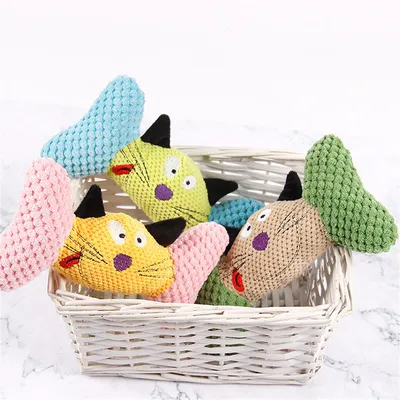 Pawzy Jouet de mâchouillage en peluche pour chats