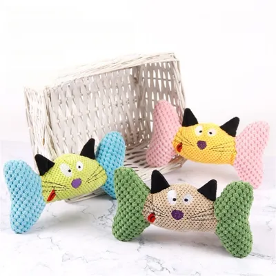 Pawzy Jouet de mâchouillage en peluche pour chats
