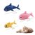 Pawzy Jouet pour chats - Famille de requins en peluche